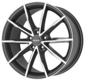 Mak Ringe 8x18 5x112 ET 28 Dia 66,45 (Gun Metallic-Mirror Face) черный