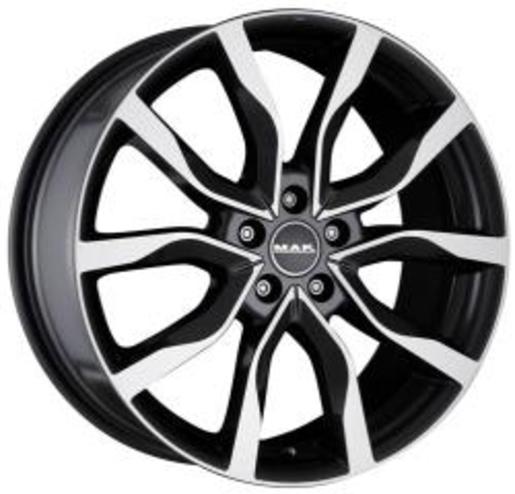 Mak Highlands 8x19 5x120 ET 38 Dia 72,6 (Gun Metallic-Mirror Face) черный