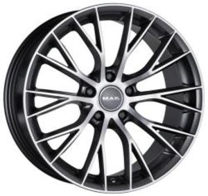 Mak Munchen 8x18 5x120 ET 43 Dia 72,6 (Gun Metallic-Mirror Face) черный