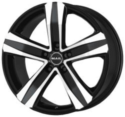 Mak Stone 5 8,5x20 5x112 ET 45 Dia 76 (black mirror) черный