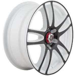NZ F45 8x18 5x105 ET 45 Dia 56,6 (WB) черный и белый
