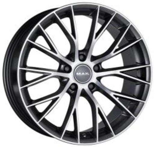 Mak Munchen 7x16 5x112 ET 35 Dia 76 (Gun Metallic-Mirror Face) черный