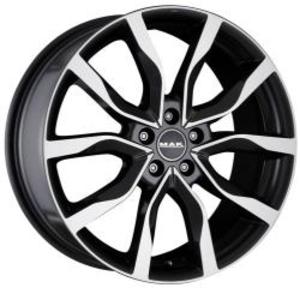 Mak Highlands 7x17 5x100 ET 35 Dia 72 (Gun Metallic-Mirror Face) черный