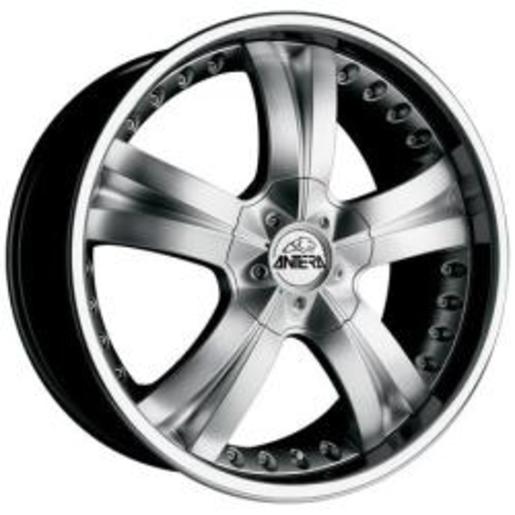Antera 345 9,5x20 5x120 ET 55 Dia 65,1 (silver lip polished) серебристый