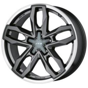 ATS Temperament 8,5x18 5x120 ET 45 Dia 76,1 (blizzard grey lip polished) серый